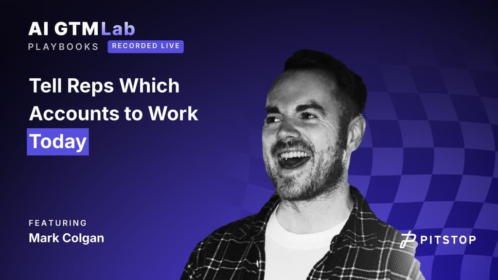 Tell Reps Which Accounts to Work Today, featuring Mark Colgan