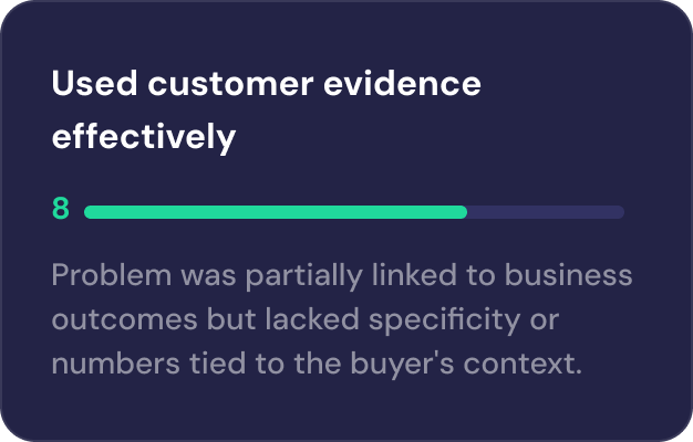 Scorecard: Value & business impact detail 3